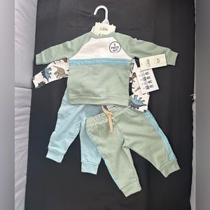 Boys Dinosaur sweater set
